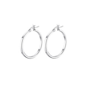 Aros Lp3277-4/2 Lotus Silver Mujer Hoops