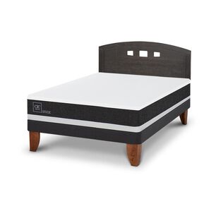 Cama Europea Cic Ortopedic / 2 Plazas / Base Normal + Respaldo
