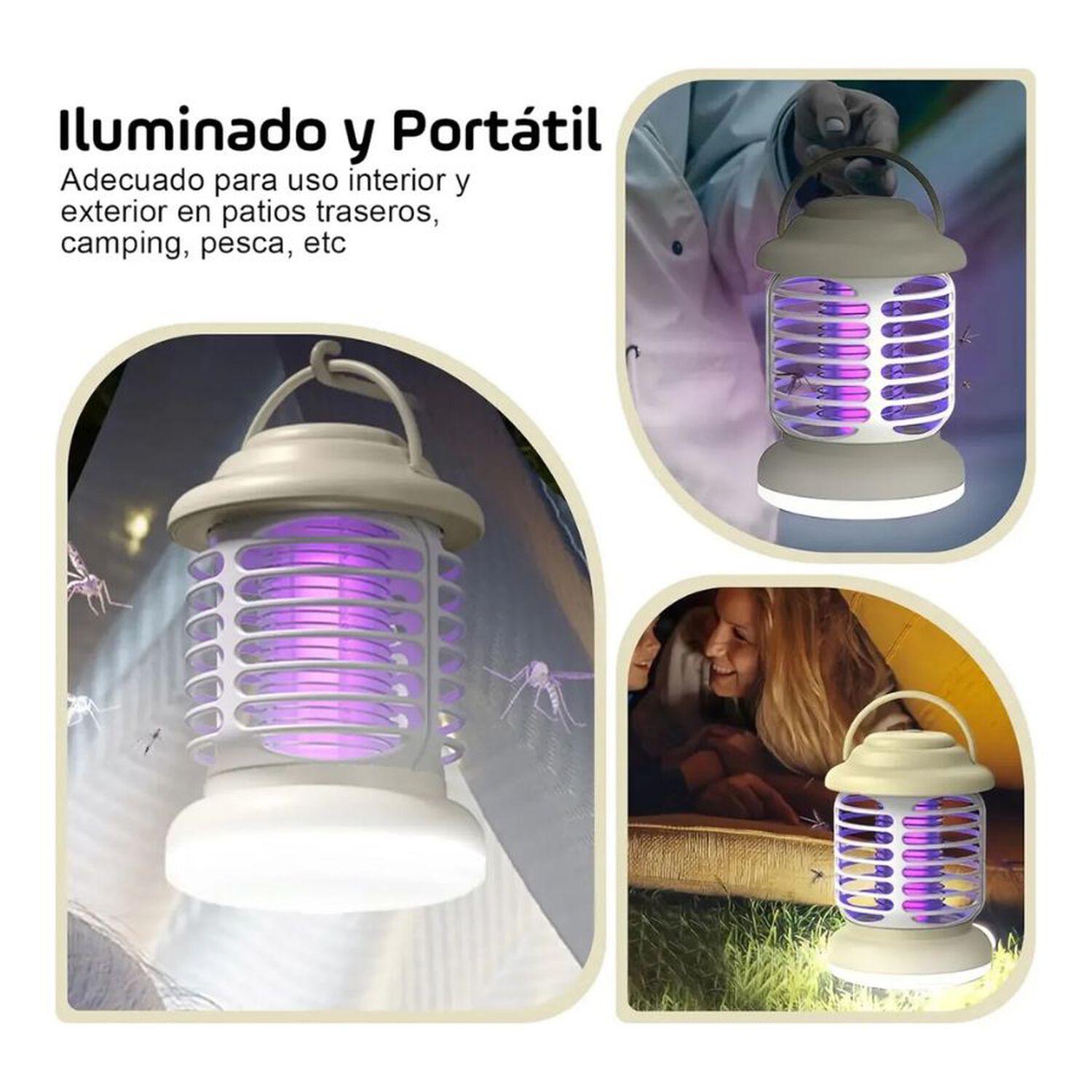 L&aacute;mpara Mata Mosquitos Recargable Usb Port&aacute;til image number 4.0