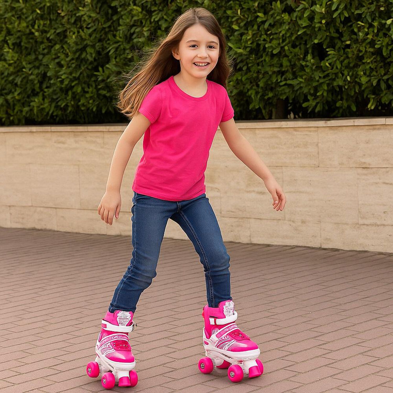 Patines Art&iacute;sticos Infantiles Ajustables 4 Ruedas image number 1.0