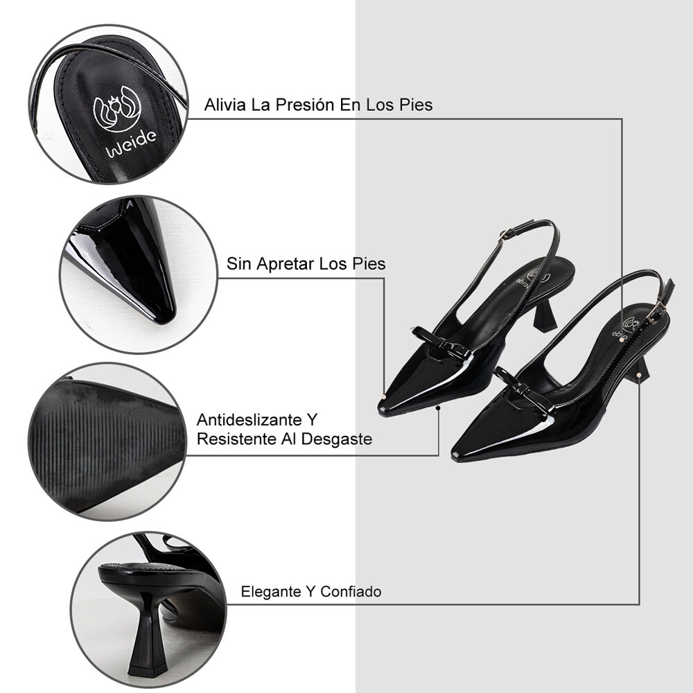Zapato Formal Elegante Taco Alto Stiletto Mujer Weide Qiu357 image number 7.0
