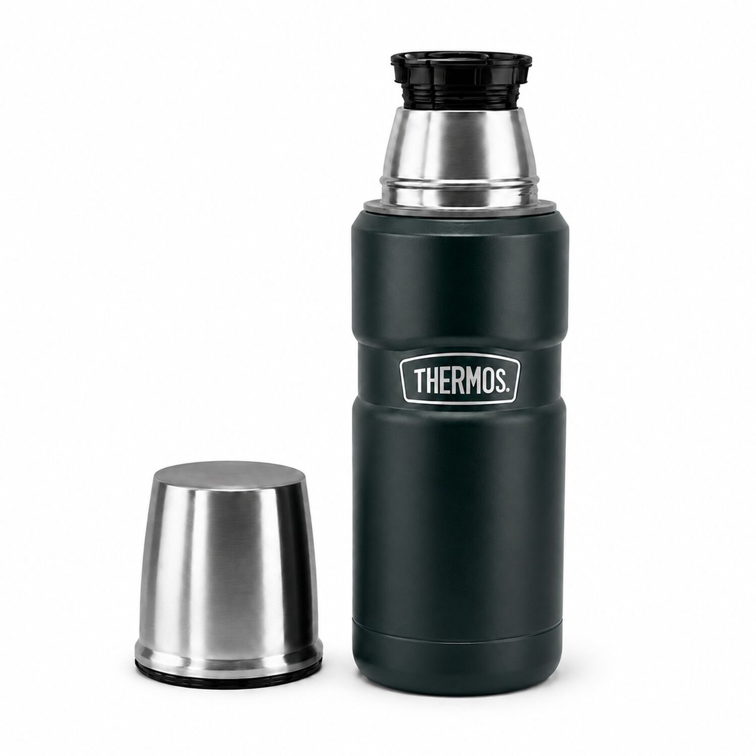 Termo Premium Thermos King Inox Sk2000 470ml 18h/24h Verde image number 2.0