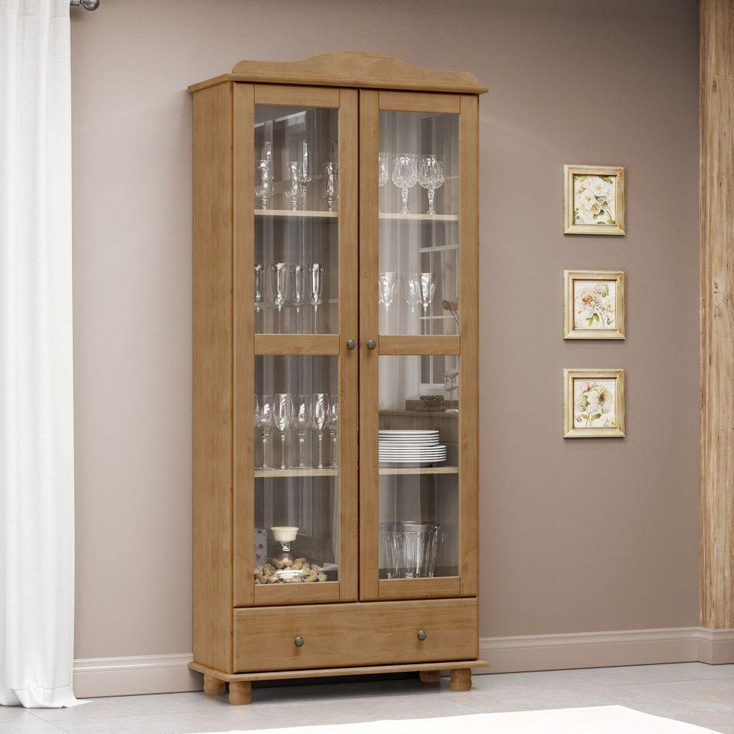 Vitrina Roca Santa Fe Modular / 2 Puertas / 1 Caj&oacute;n image number 1.0