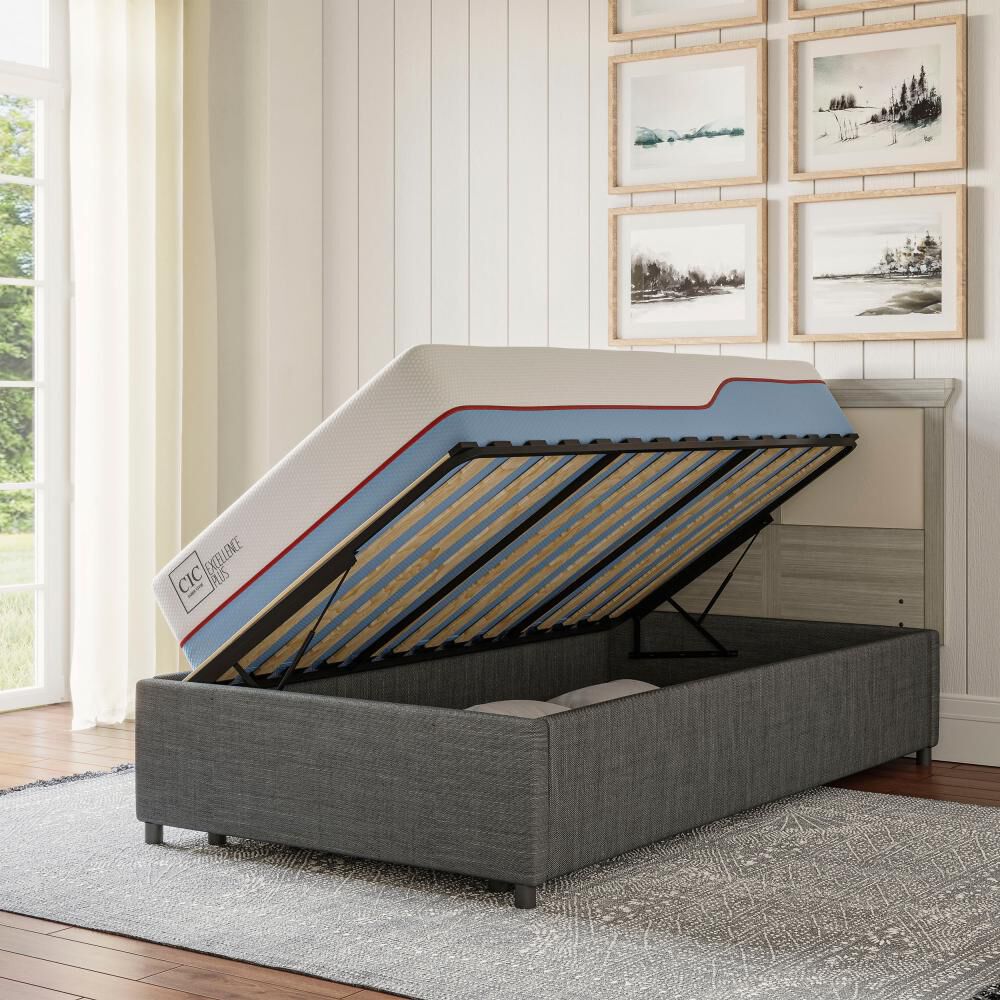 Cama Baúl Cic Excellence Plus / 1.5 Plazas / Base Normal + Velador image number 13.0