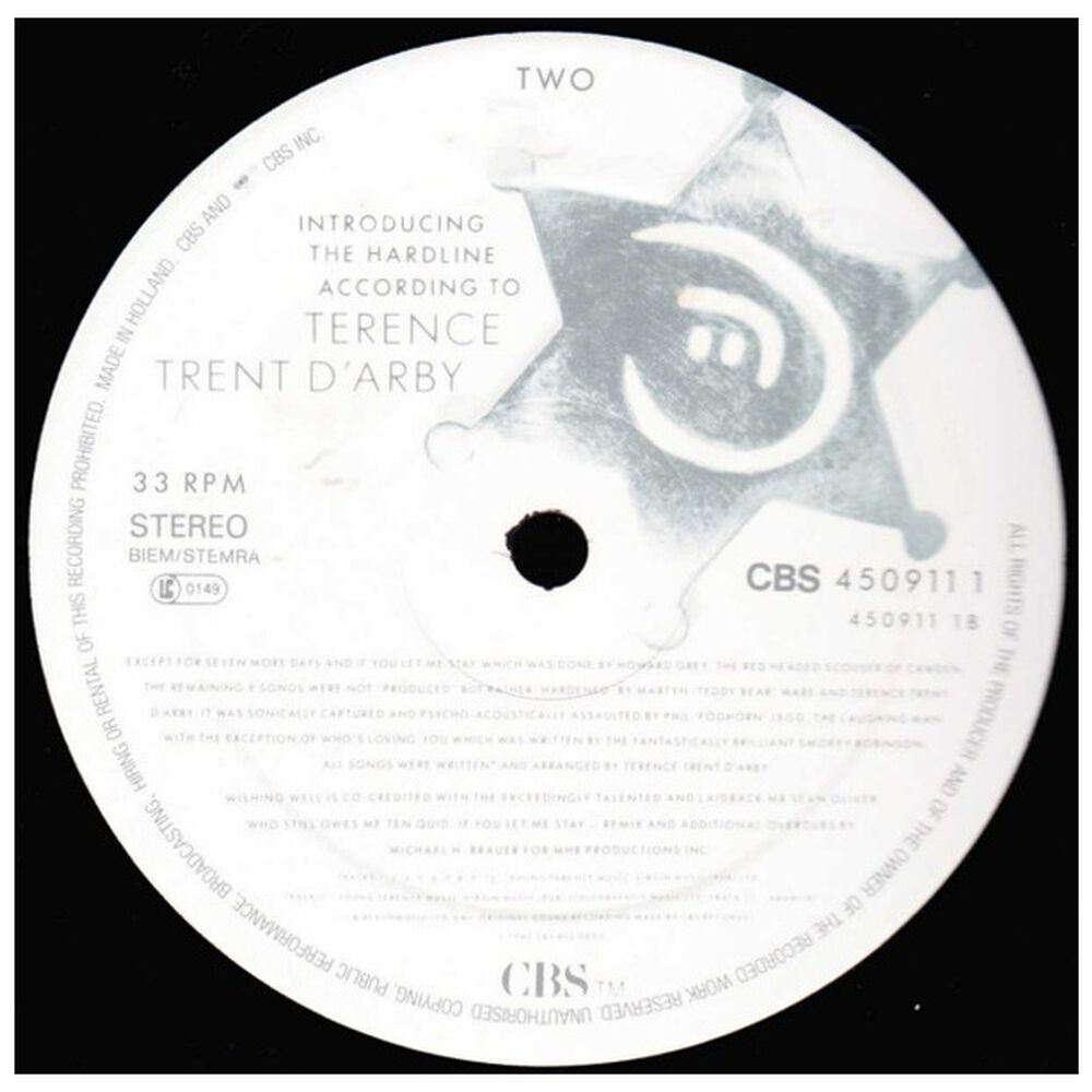 Terence Tren Dárby - Introducing The Hardline According To | Vinilo Usado image number 3.0