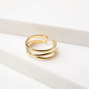 Anillo 19v69 Dorado Mujer Str402