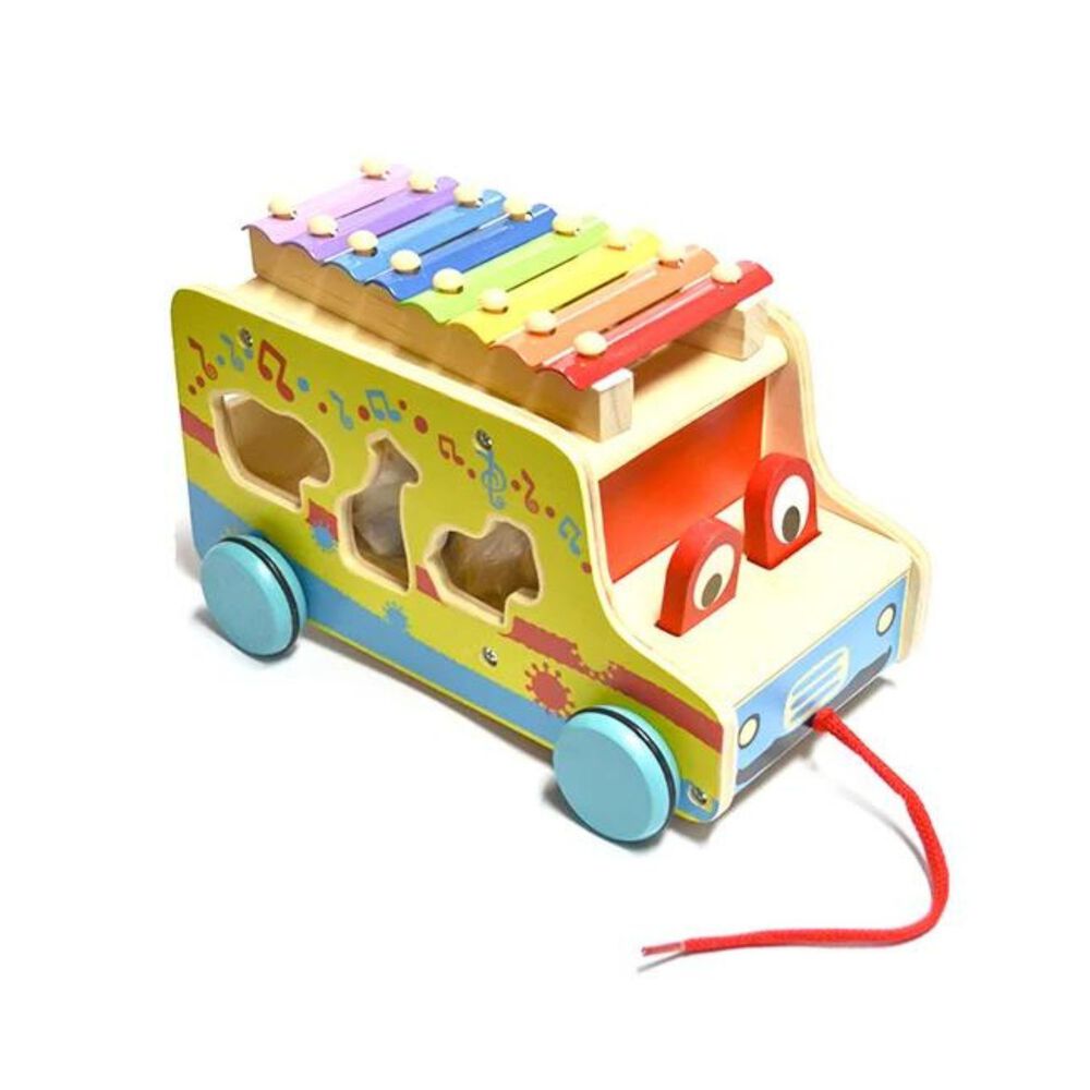 Tren De Encaje Con Xil&oacute;fono De Madera De 25 Cm Para Ni&ntilde;os image number 1.0