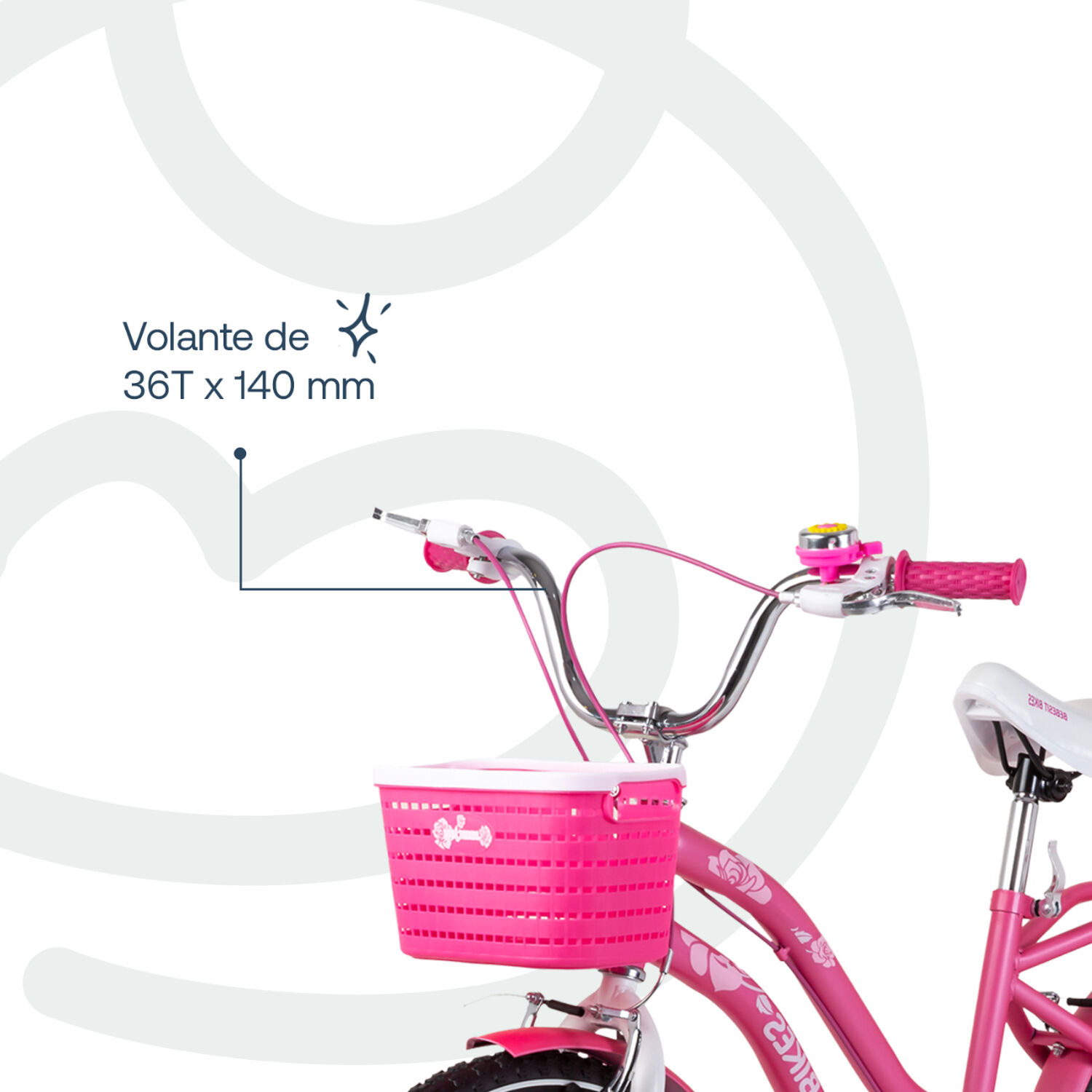 Bicicleta Infantil Queen Aro 20 Rosada Bebesit image number 6.0