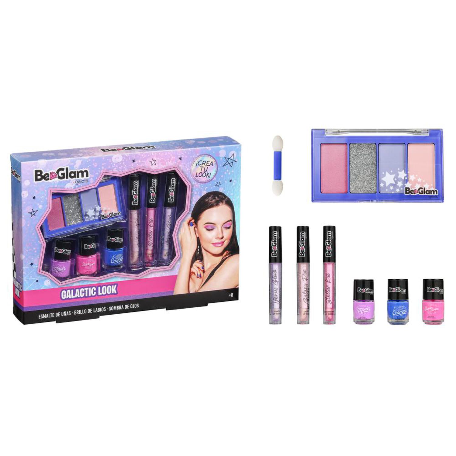 3 Esmaltes + Lip Gloss + Sombras Be Glam image number 0.0