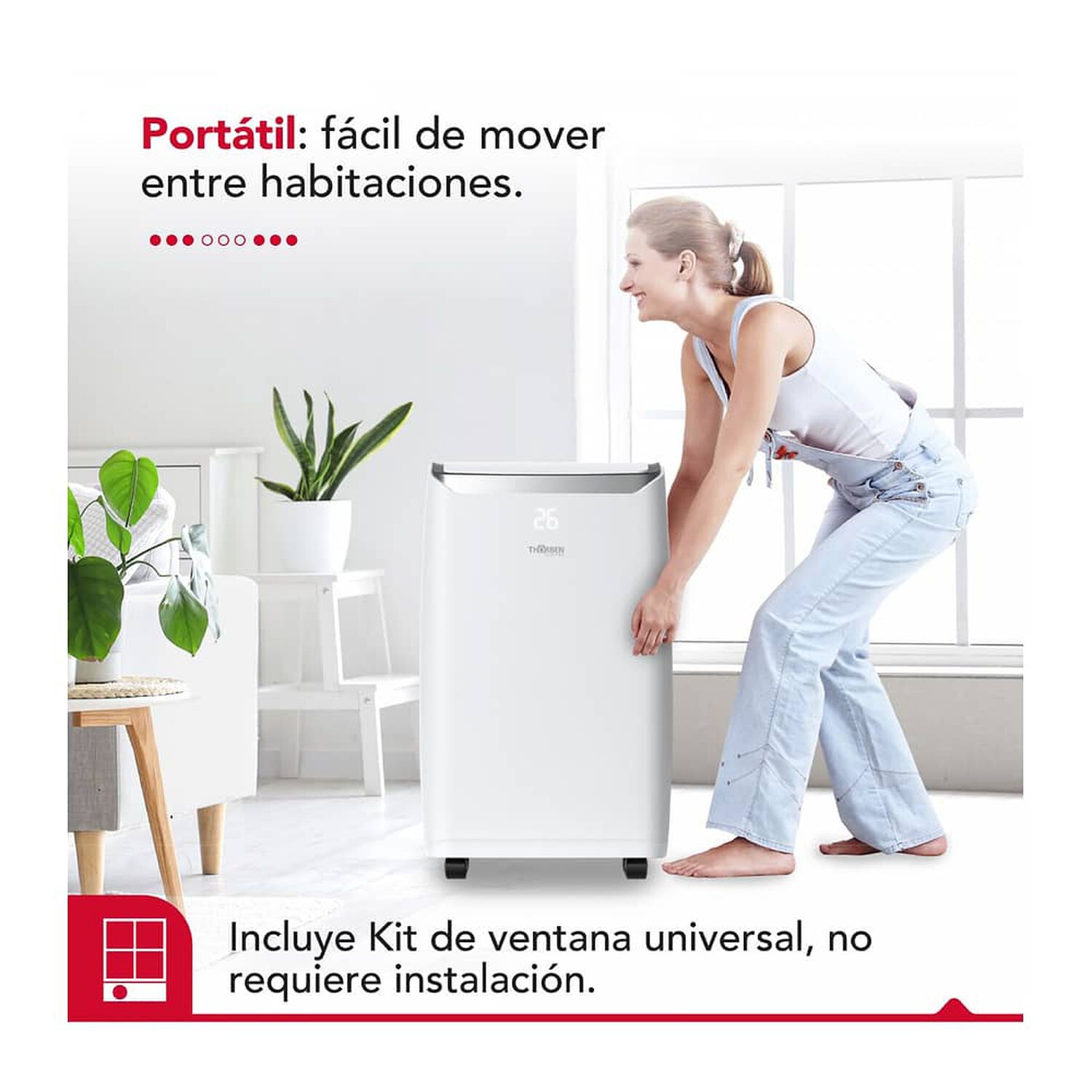 Aire Acondicionado Port&aacute;til Frio Thor Pac 3en1 12000 Btu image number 5.0