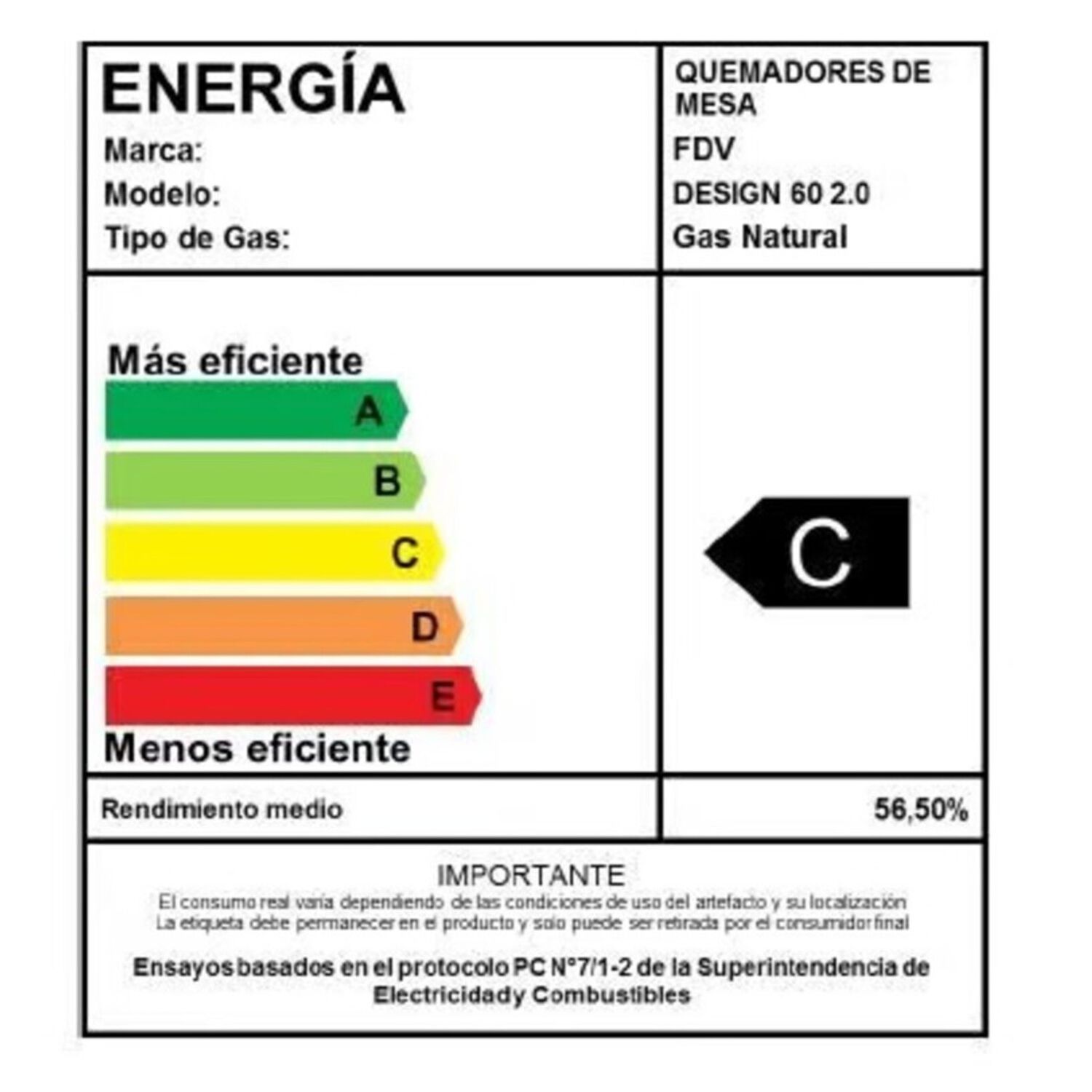 Encimera Gas Licuado Fdv Design 60 2.0 image number 6.0