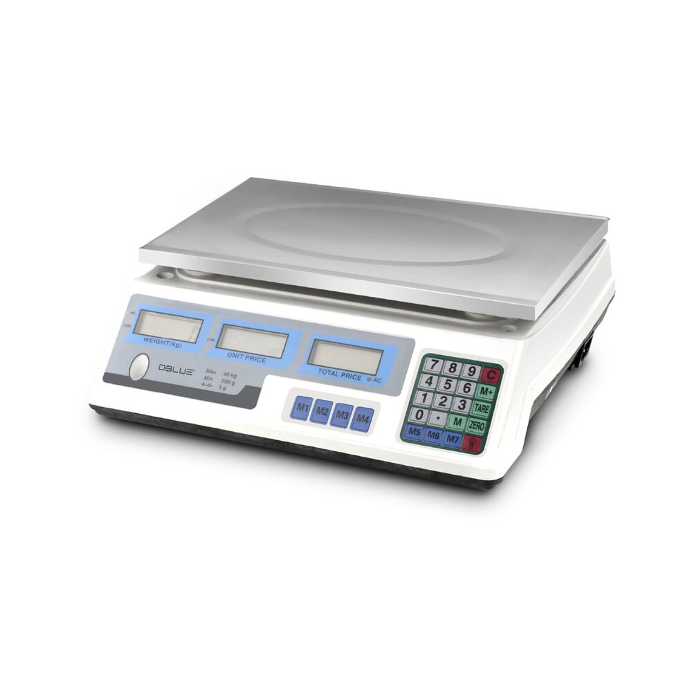 Pesa Balanza Digital De Almacén Recargable 40 Kg Inoxidable image number 4.0