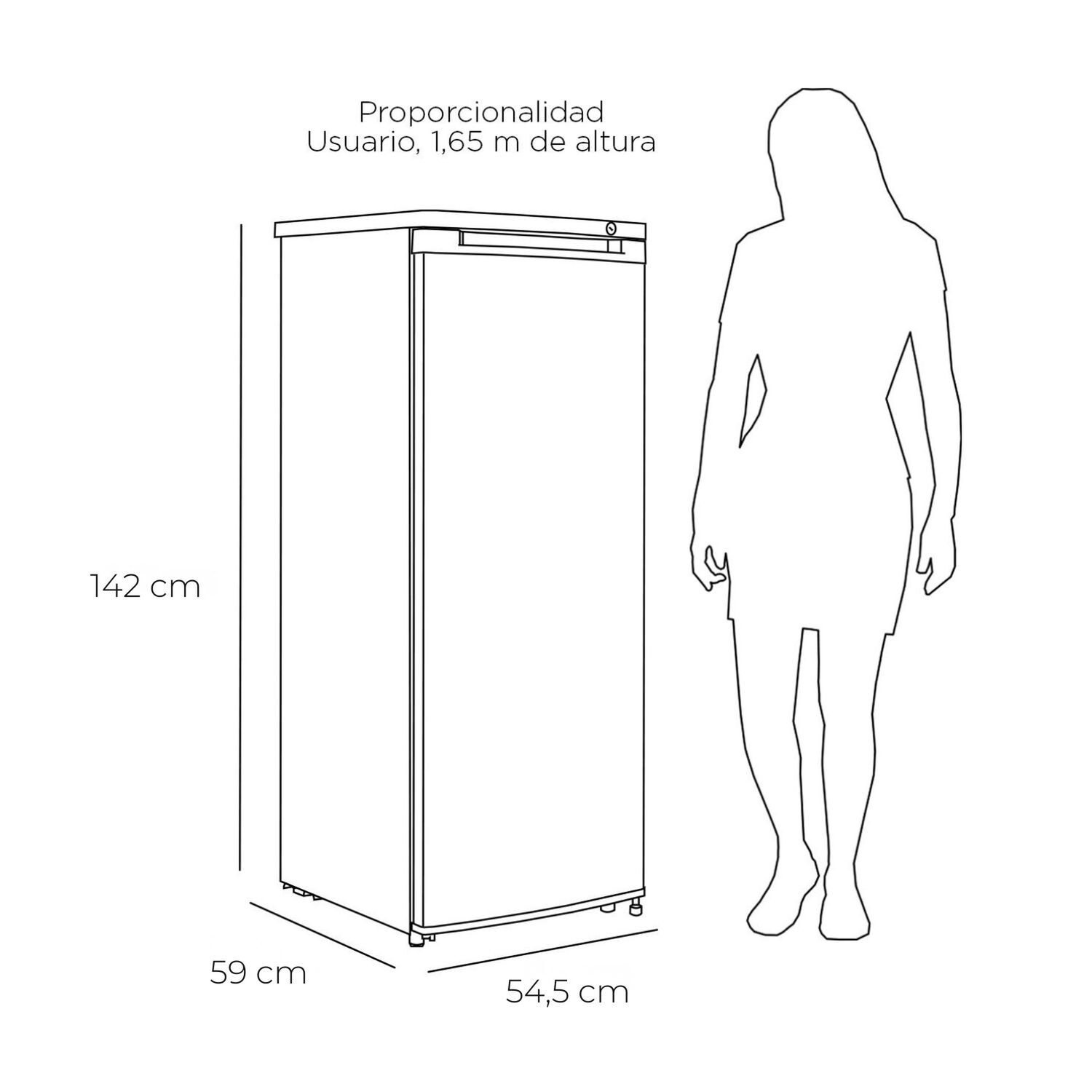 Freezer Vertical Convertible Frio Directo 200 Lts image number 4.0