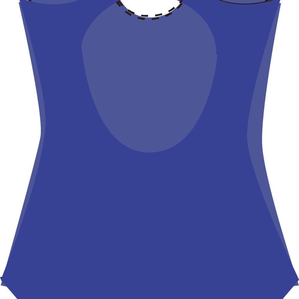 Traje De Baño Básico Para Natación Espalda Redonda Estampado image number 8.0