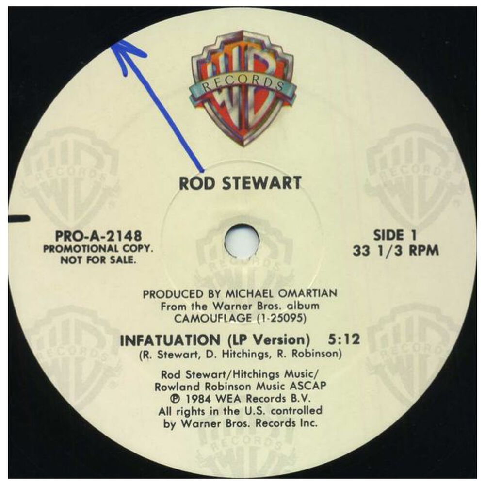 Rod Stewart - Infatuation (promo) | 12" Maxi Single Usado image number 3.0
