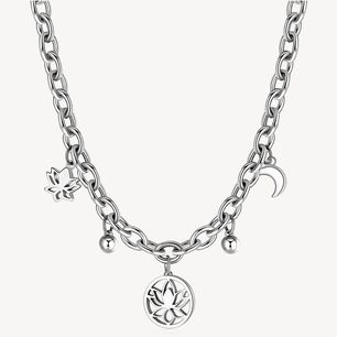 Collar Brosway Bhkn071 Plateado Mujer