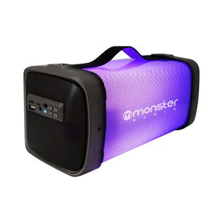 Parlante Port&aacute;til Monster Audio Mx530bk Retro Iluminado Rgb