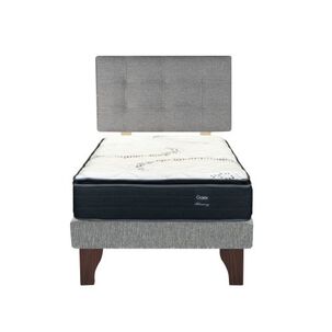Cama Europea 1.5 Plaza 200 Plus Respaldo Ginebra