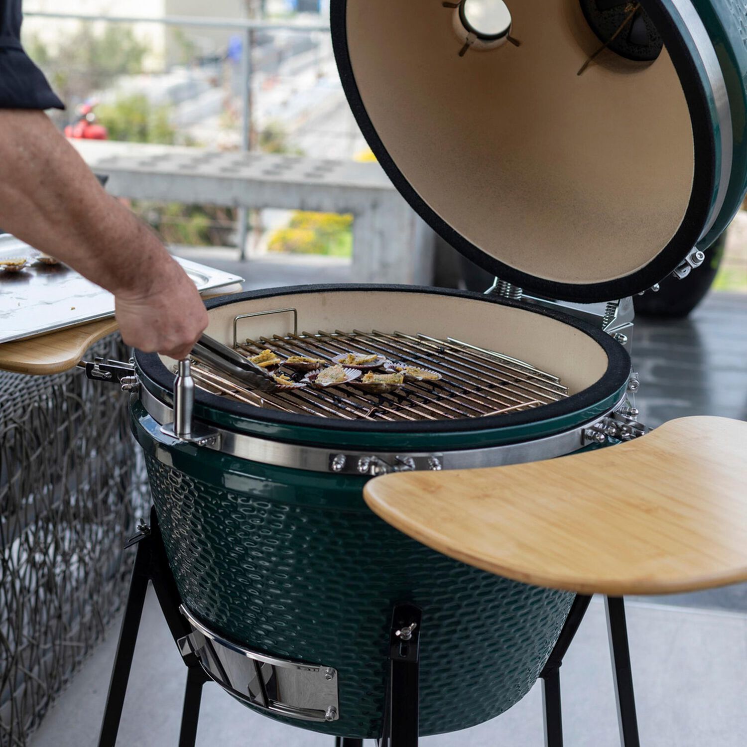 Parrilla Kamado Fdv Tokio Green 22" image number 6.0