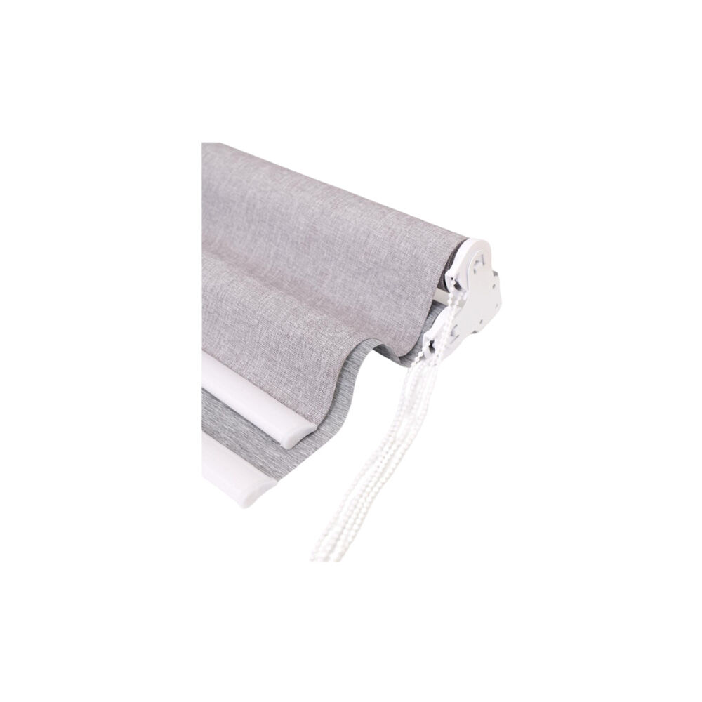 Cortina Roller Blackout Doble Tela Sin Cenefa 140x200 Gris image number 1.0
