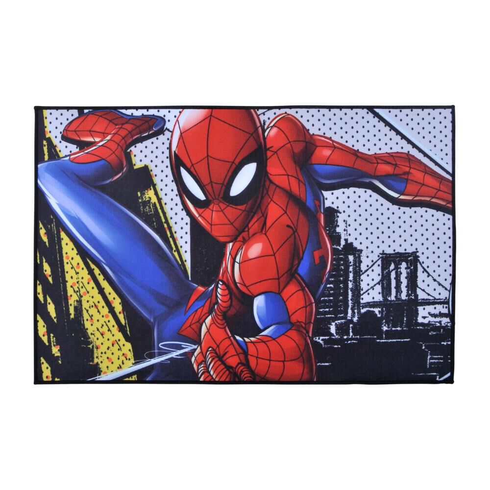 Alfombra Bajada De Cama Disney Spiderman City  / 56x90 Cm