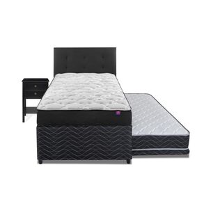 Div&aacute;n Flex Therapedic Plus / 1.5 Plazas / Base Normal + Set De Maderas