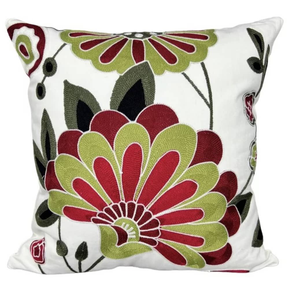 Funda Bordada Para Cojin 45x45cm Cierre Oculto Algodon image number 0.0