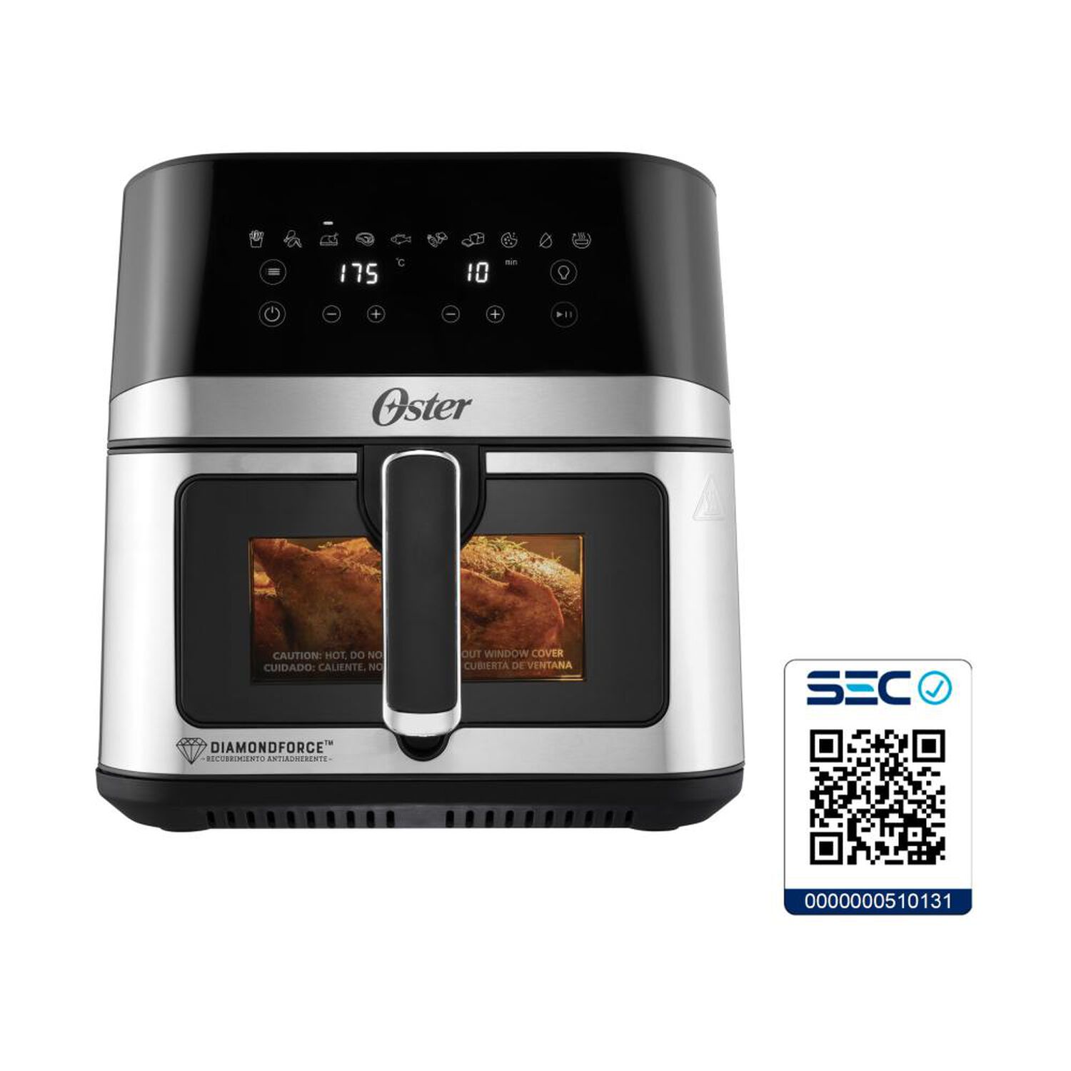 Freidora de Aire Oster CKSTAF75WDSSDF / 7.5 Litros image number 4.0