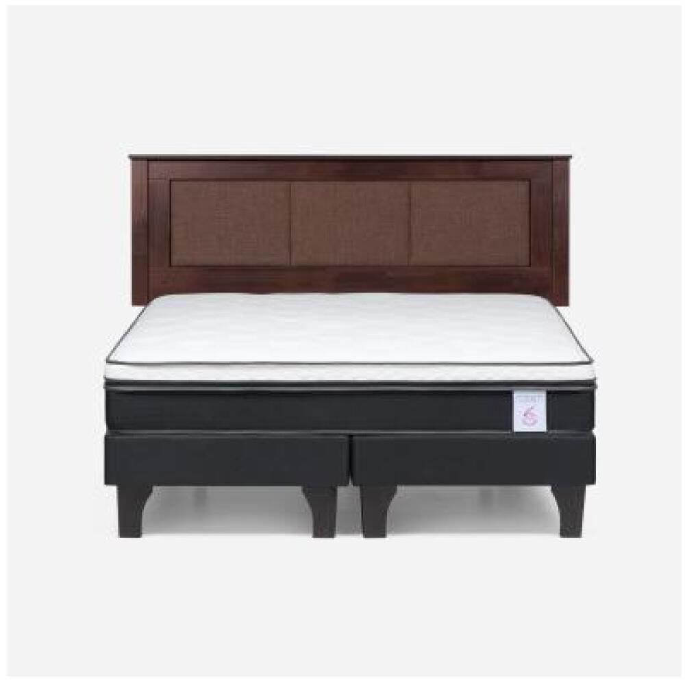 Cama Europea Rosen New Style 6 / King / Base Dividida + Respaldo image number 7.0