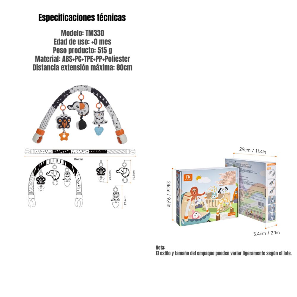 Móvil Para Cuna Coche Multifuncional Tm330 Lubabycas image number 5.0