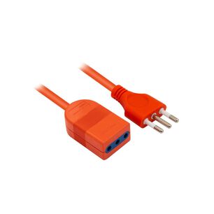 Extension Alargador 15 Mts 2500w Naranjo Xt50