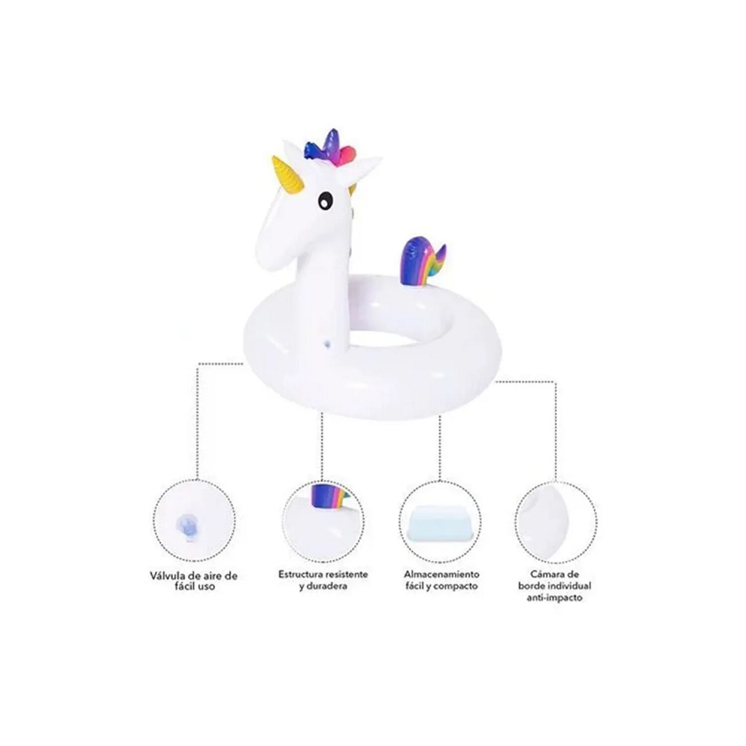 Flotador Inflable Unicornio Sunclub image number 2.0