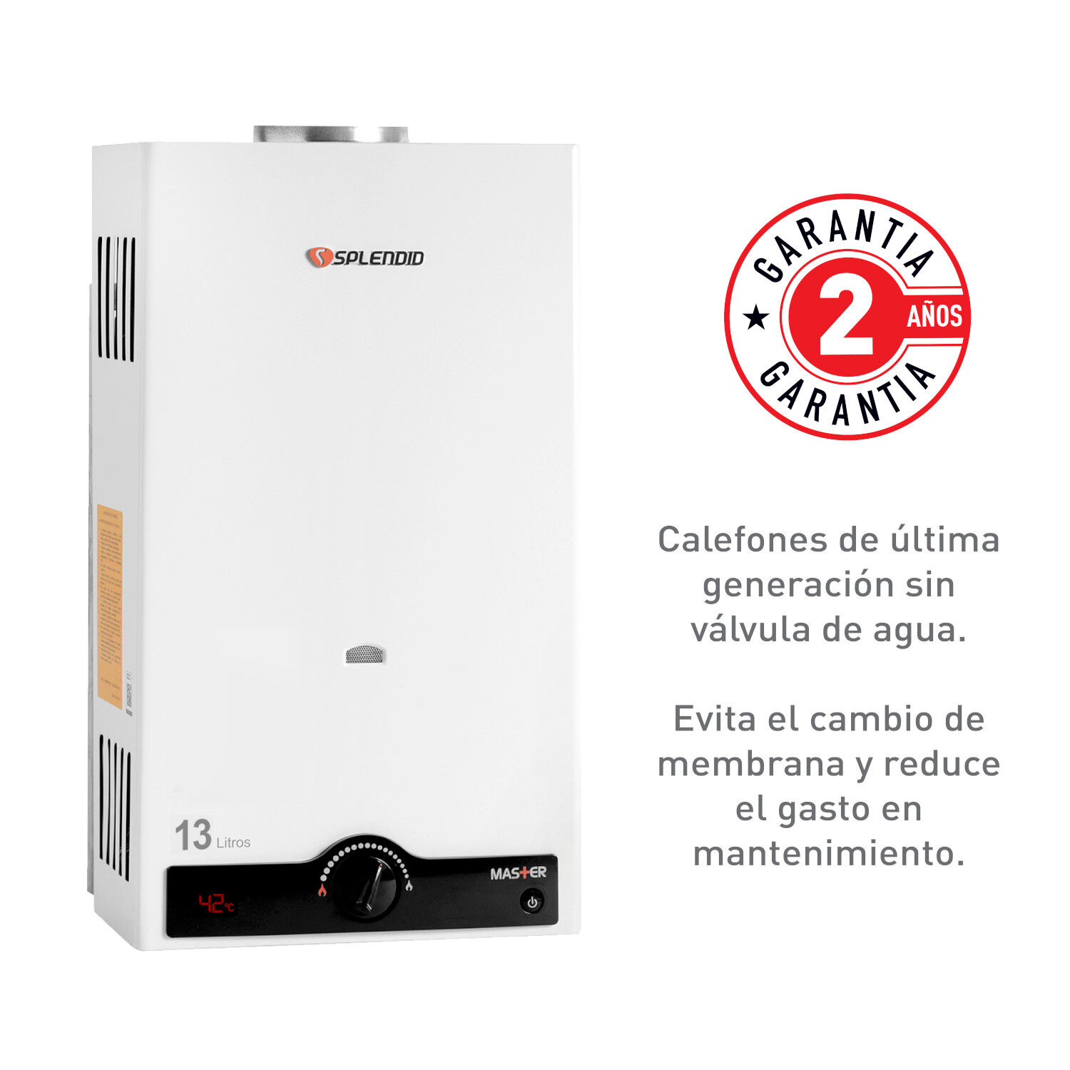 Calefont Gas Licuado 13l T. Natural + Bomba Presurizadora image number 6.0