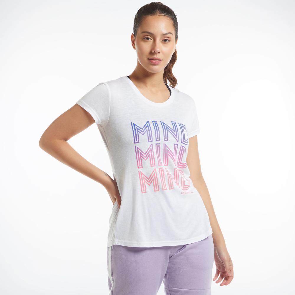 Polera Deportiva Estampado Frontal Manga Corta Mujer Wetland image number 2.0