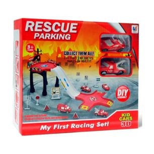 Juguete Pista Plataforma De Bomberos 2 Autos Infantil