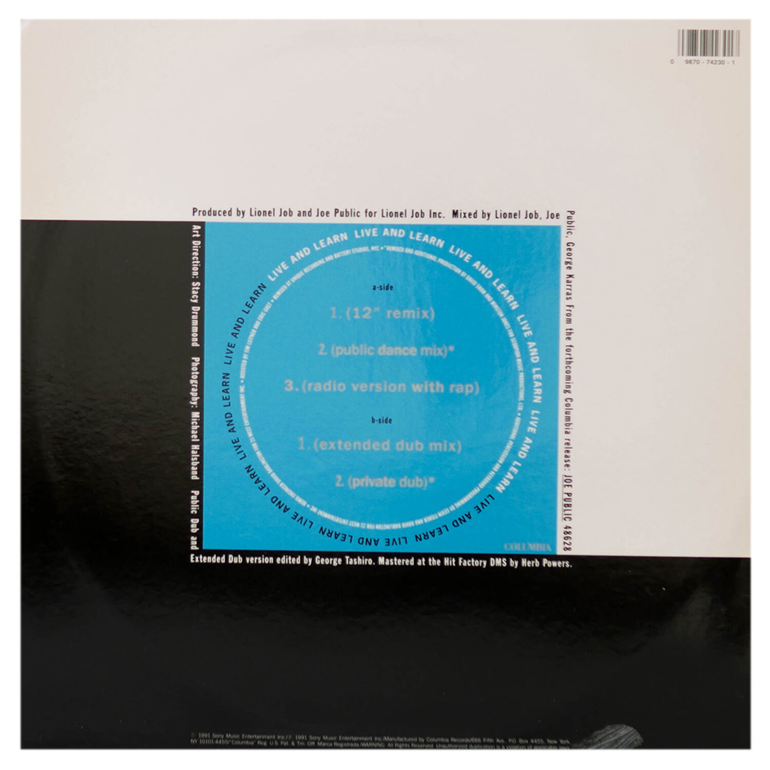 Joe Public - Live And Learn | 12" Maxi Single Usado image number 1.0