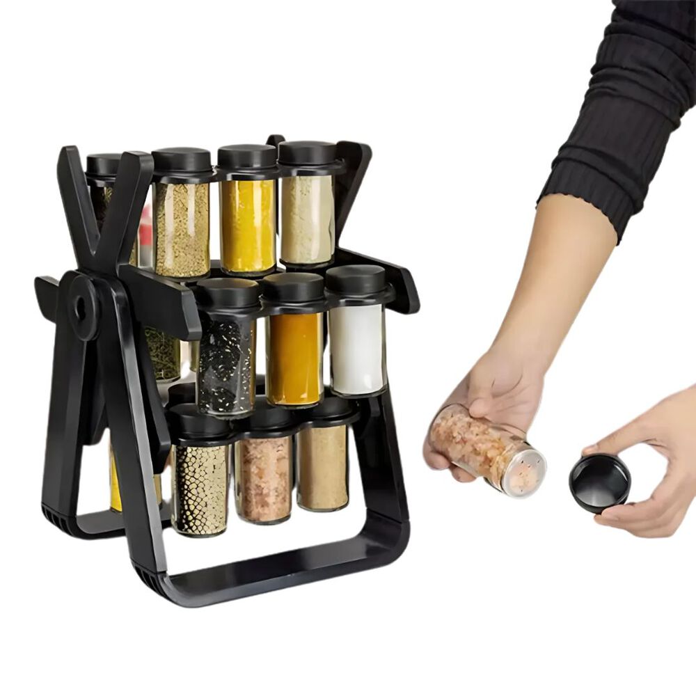 Especiero Giratorio 18 Frascos Ruleta Dispensa Condimentos image number 0.0