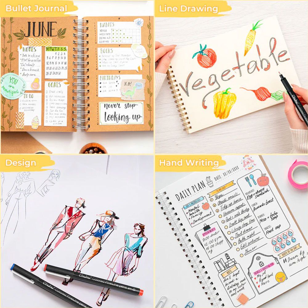 Ohuhu Hana Highway Fineliner Bol&iacute;grafos De Dibujo De 18 image number 6.0