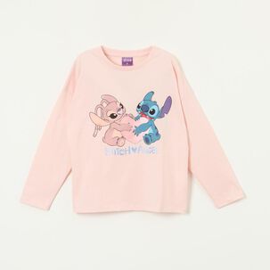 Polera Niña Lilo Y Stitch