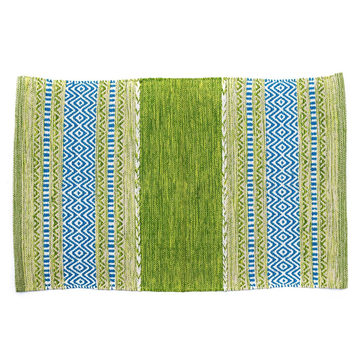 Alfombra Kilim Peque&ntilde;a Verde image number 0.0