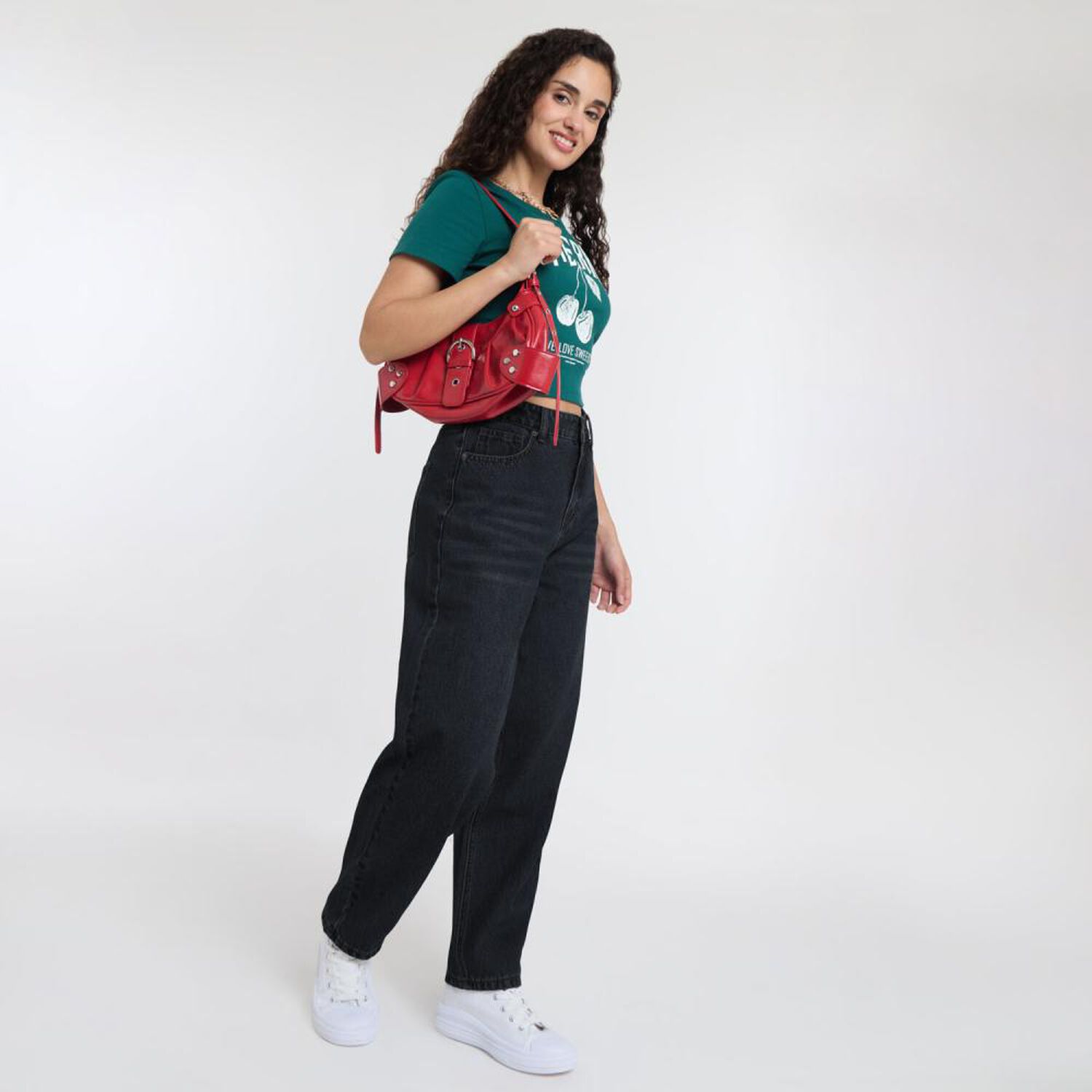 Jeans Tiro Medio Barrel Mujer Freedom image number 1.0