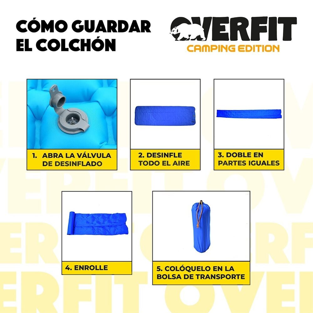 Colchoneta Inflable Individual Camping Overfit Light 5cm image number 4.0