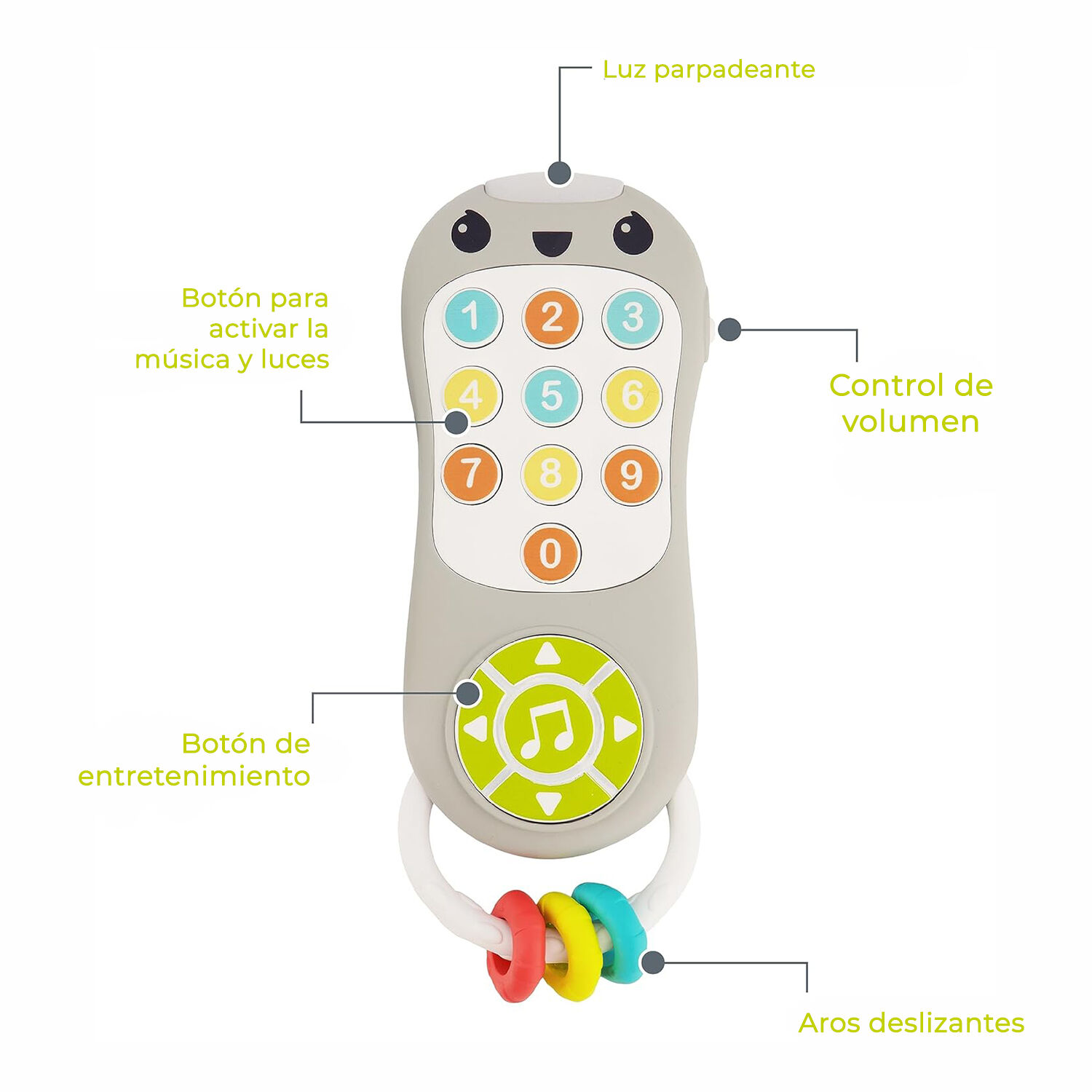 Juguete Control Remoto Music & Light image number 1.0