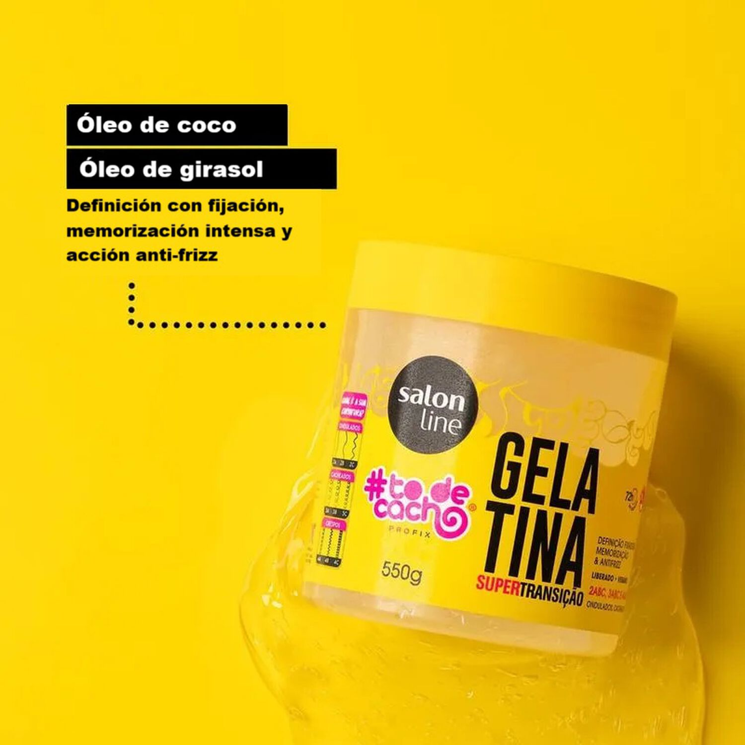 To De Cacho Gel Super Transicion 550g Salon Line image number 2.0