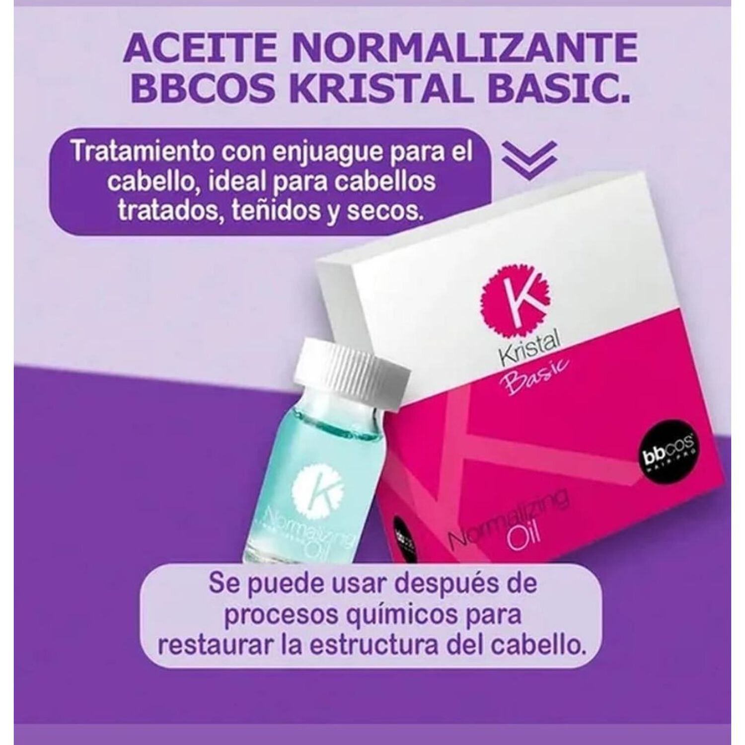 Ampolla Capilar Normalizing Oil Kristal Basic Bbcos 10ml image number 3.0