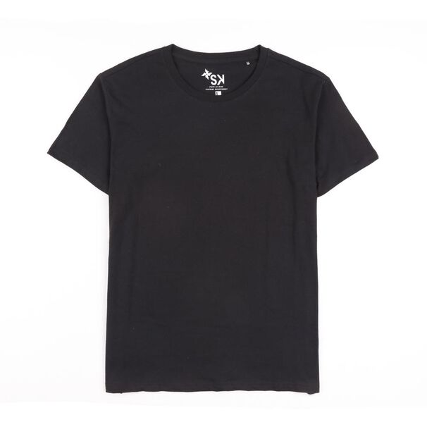 Polera Lisa Slim Manga Corta Cuello Redondo Hombre Skuad