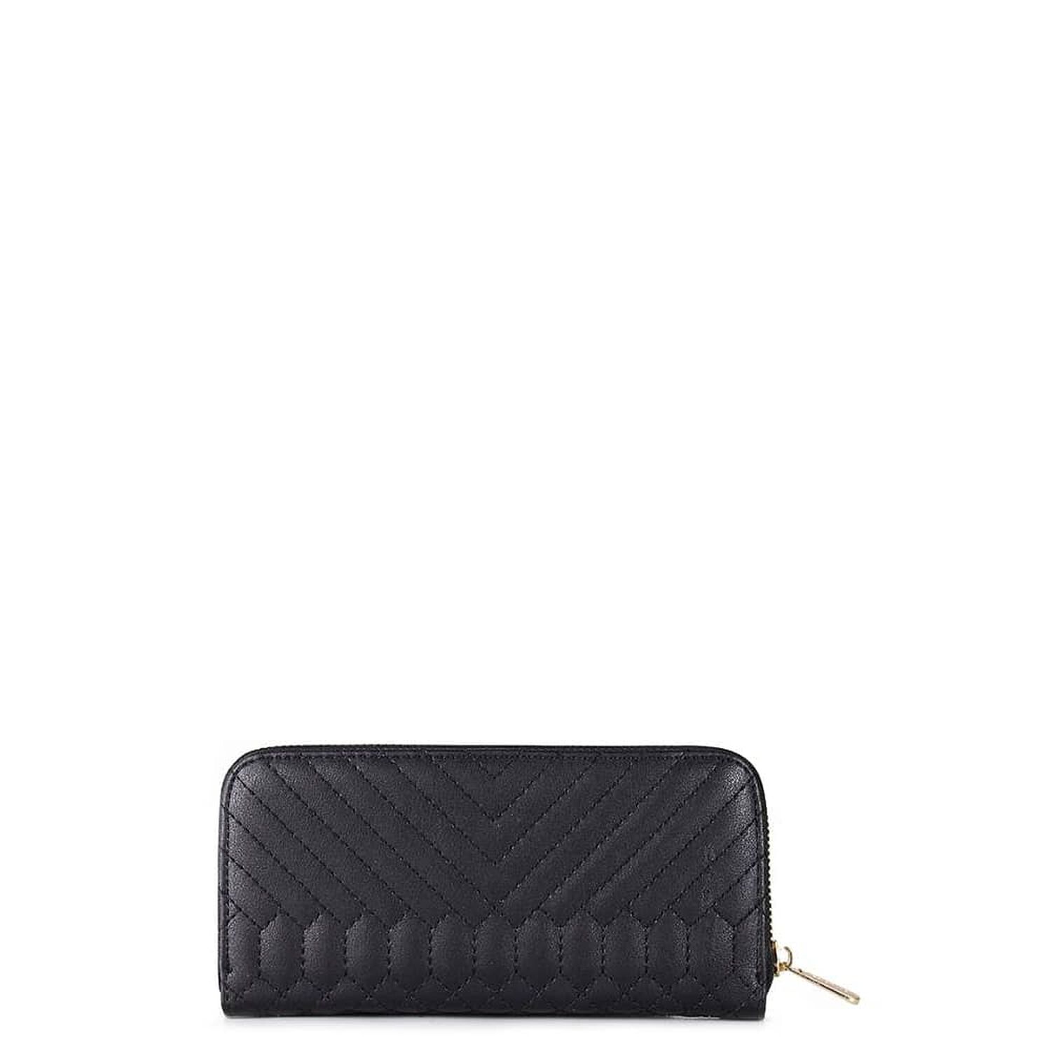 Billetera De Mujer Petunia Negra Carven image number 2.0
