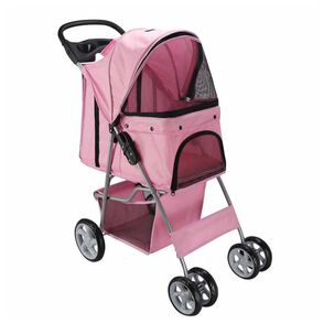 Coche Paseo Mascota Plegable Portatil 4 Ruedas