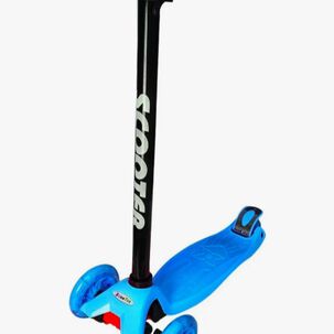 Scooter Ruedas Led Regulable Celeste
