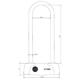 Pack Odis Bike: Candado Bicicleta U Lock K1500l + Cable 10mx1,2m